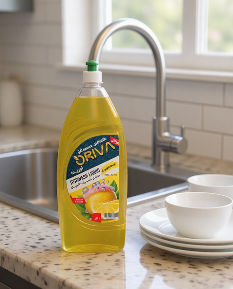 سائل تنظيف الاطباق برائحة الليمون المنعش , سعة 1 لتر
